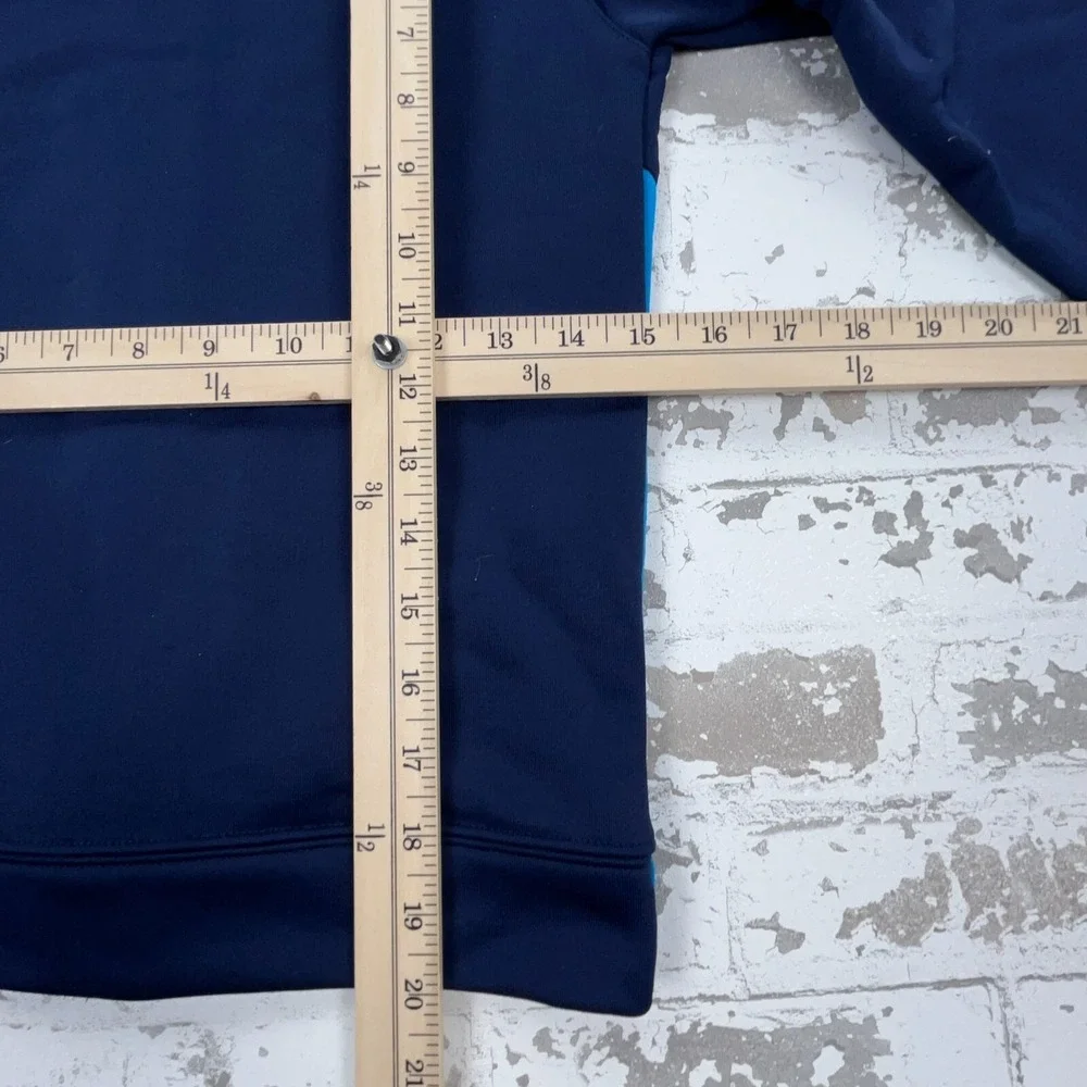 Nike Jacket Boys Small Blue Sweatshirt Track Suit Coat Warm Up Swoosh Youth Kids